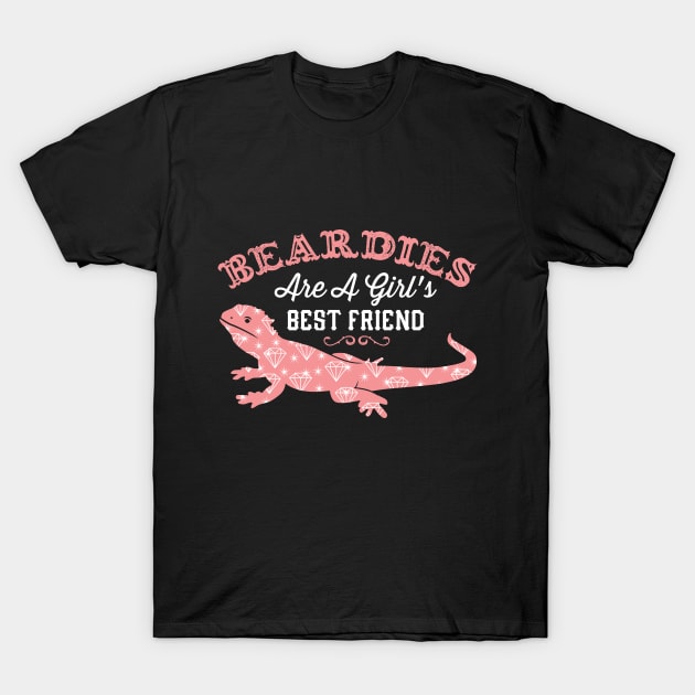 Beardies Are A Girl's Best Friend T-Shirt by maxdax